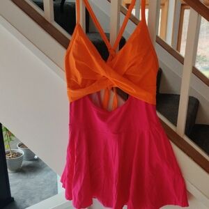 Orange/ Pink Swimsuit